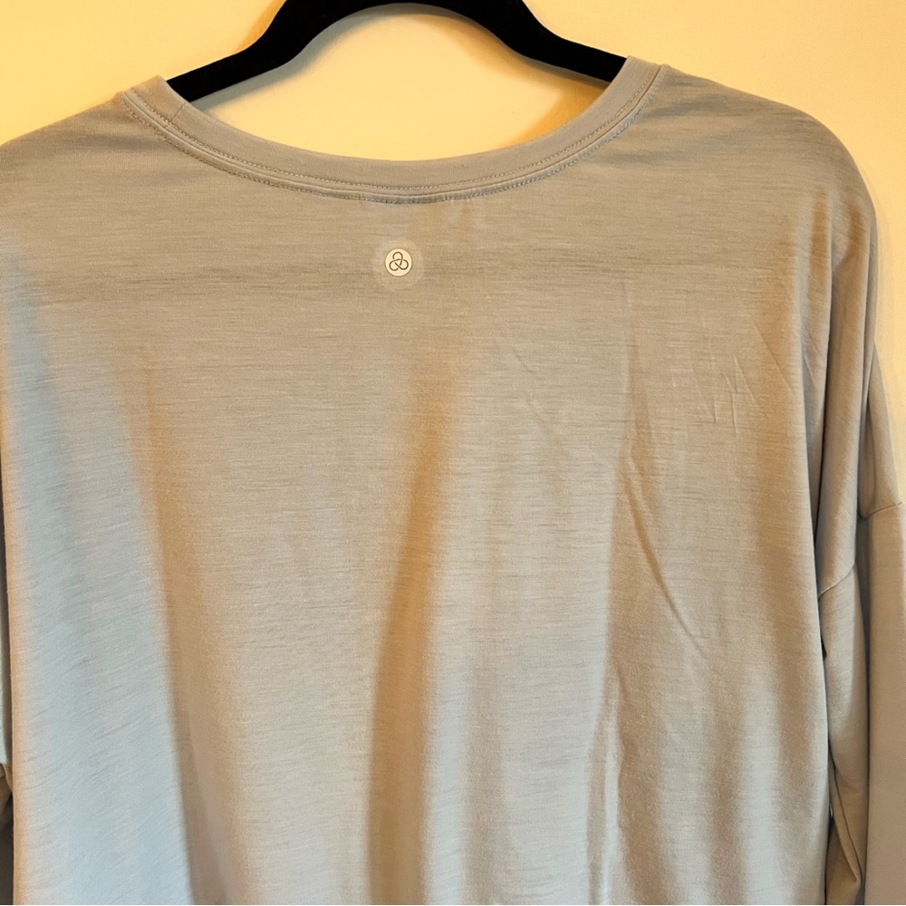 Zella Blue Long Sleeve Hi-Low Activewear T-Shirt | L - Picture 8 of 9